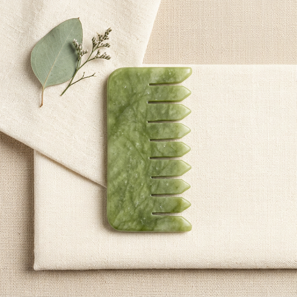 NovaNest Jade Gua Sha Facial Tool