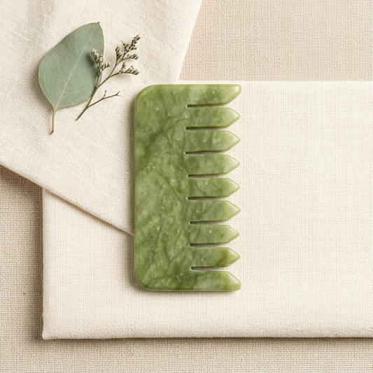 NovaNest Jade Gua Sha Facial Tool