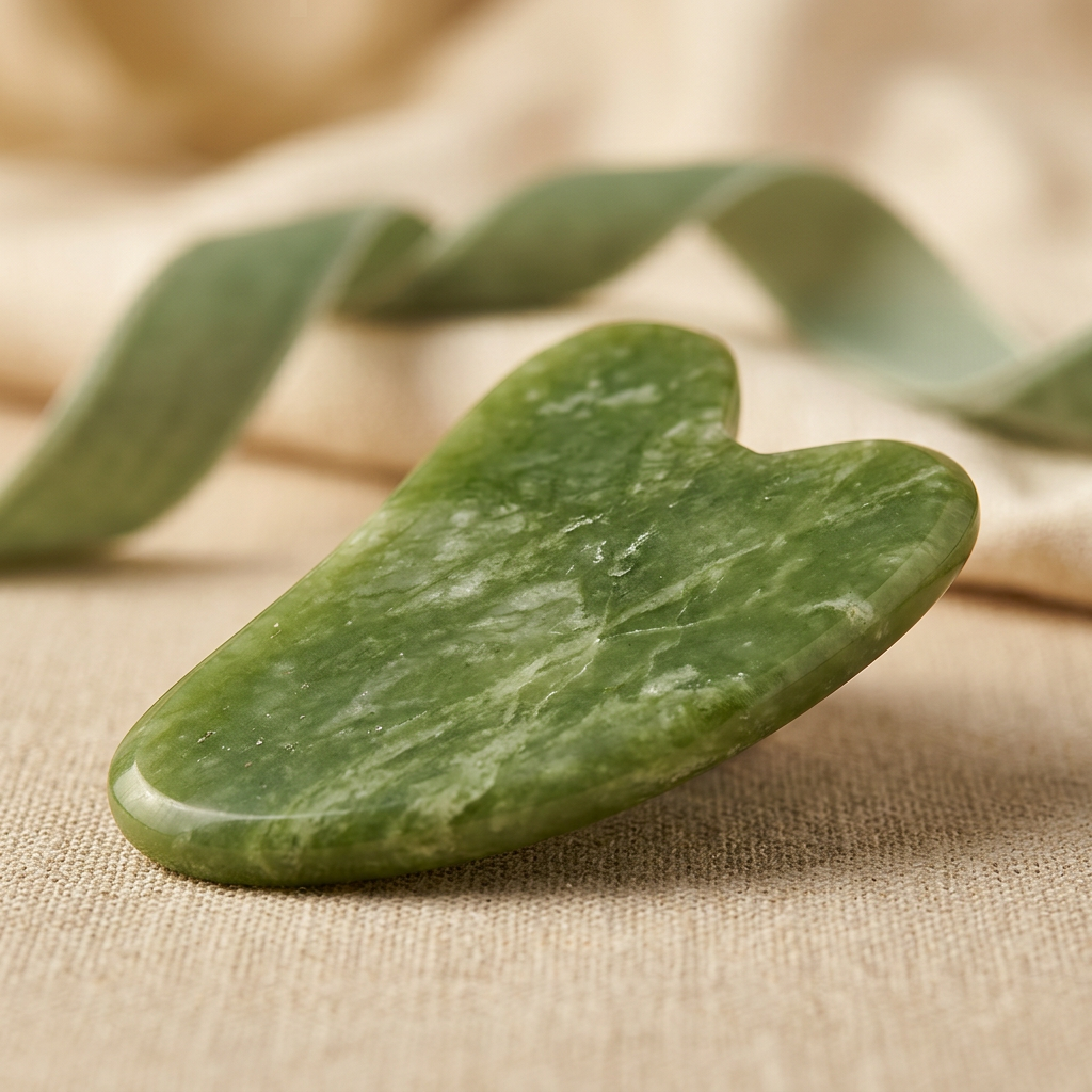 NovaNest Jade Gua Sha - close-up detail